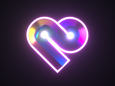 Heart logo 3D