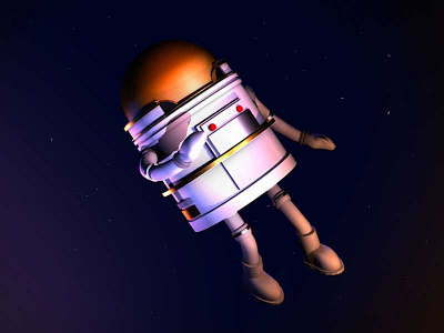 Astronaut 3d astronaut character low maya poly space suit