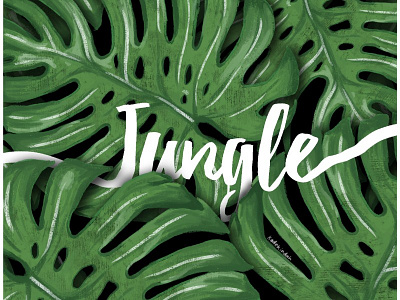 Jungle tropical leaves