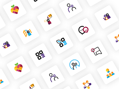 Smart Group icon design adobe branding design flat icon minimal vector web