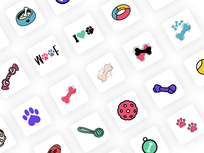 Emoji Design for Puppi Lovers App adobe xd app branding design drawing emoji emoji set flat ui ux vector