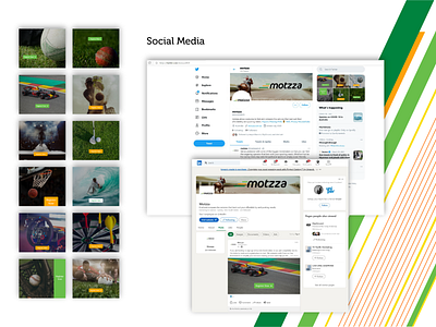 motzza - Social Media adobe branding design marketing social media webapp