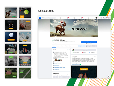 motzza - Socail Media adobe ads branding covers design facebook logo marketing social media webapp