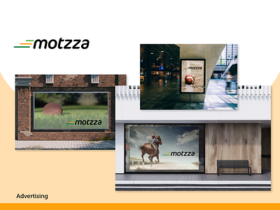 motzza - Billboard Design adobe advertising brand brand design branding design logo