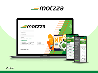 motzza - Web App Design adobe adobe xd app branding design ui ux web webapp