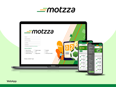 motzza - Web App Design