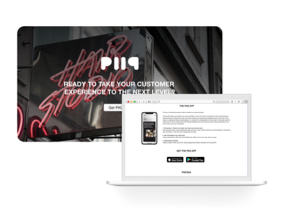 Piiq - Website Concept Design adobe adobe xd design ui ux web website concept website design