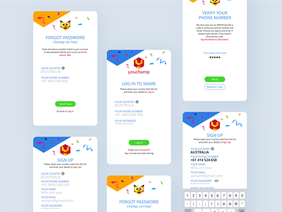 youchamp - Mobile App Design