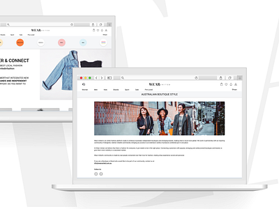 Wear United - E-Commerce Website Design