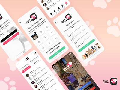 Puppi Lovers Dating App - Mobile App Design