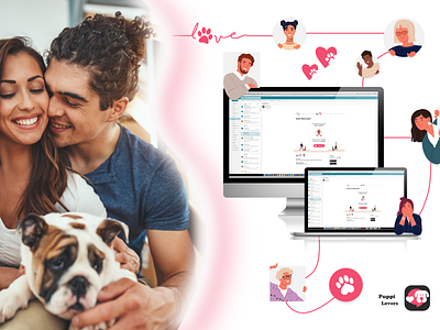 Puppi Lovers Dating App - Email Design adobe adobe xd app branding design mobile app ui ux web website design