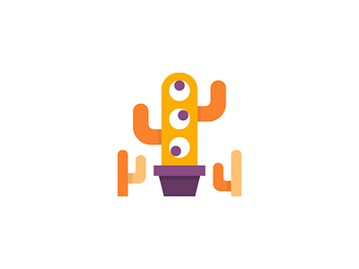 Monster Between Us cactus icon cute icon flat icon icon iconography modern icon monster icon
