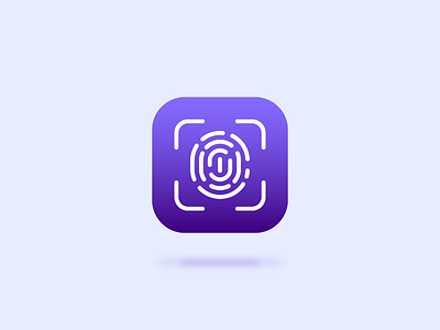 Fingerprint App Icon android app icon fingerprint icon iconography ios logo otentification outline icon password security