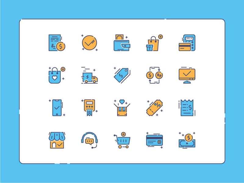 Ecommerce Icon Set by Berkah Studio on Dribbble