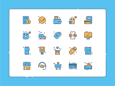 Ecommerce Icon Set business e commerce flat icon icon icon set iconography illustration outline icon user interface website