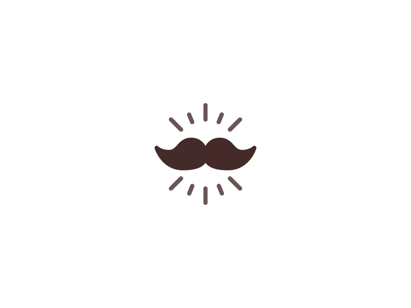 Retro Movember Icon by Berkah Studio on Dribbble