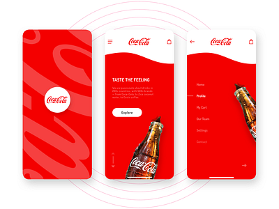 coca cola app redesign part1