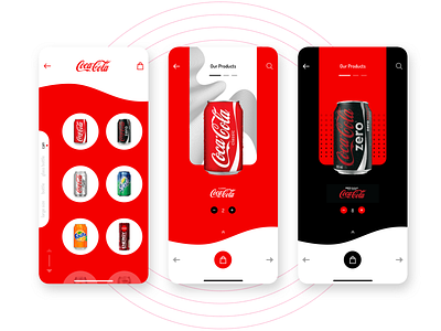 coca cola app redesign part2 app design ui ui design ux