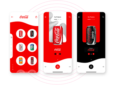 coca cola app redesign part2