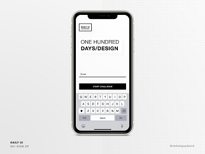 Daily UI - 001 - Sign Up