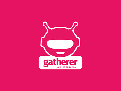 gatherer Logo app corporate design gatherer illustration logo robot