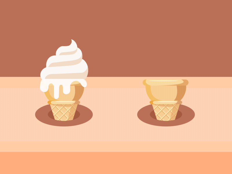ice cream illustration 动画 插图 设计