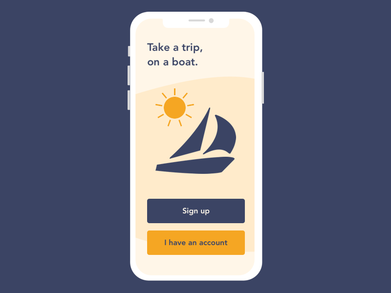 Daily UI # 001 anchor animation boats daily ui design jack nautical pirate principle sailing sketch sparrow ui ui design ux ux design