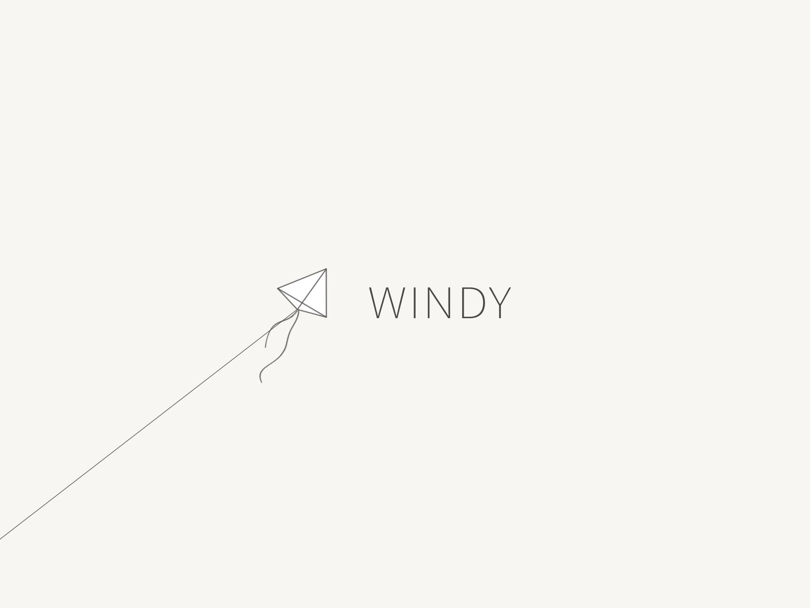 Windy Day animation fly kite