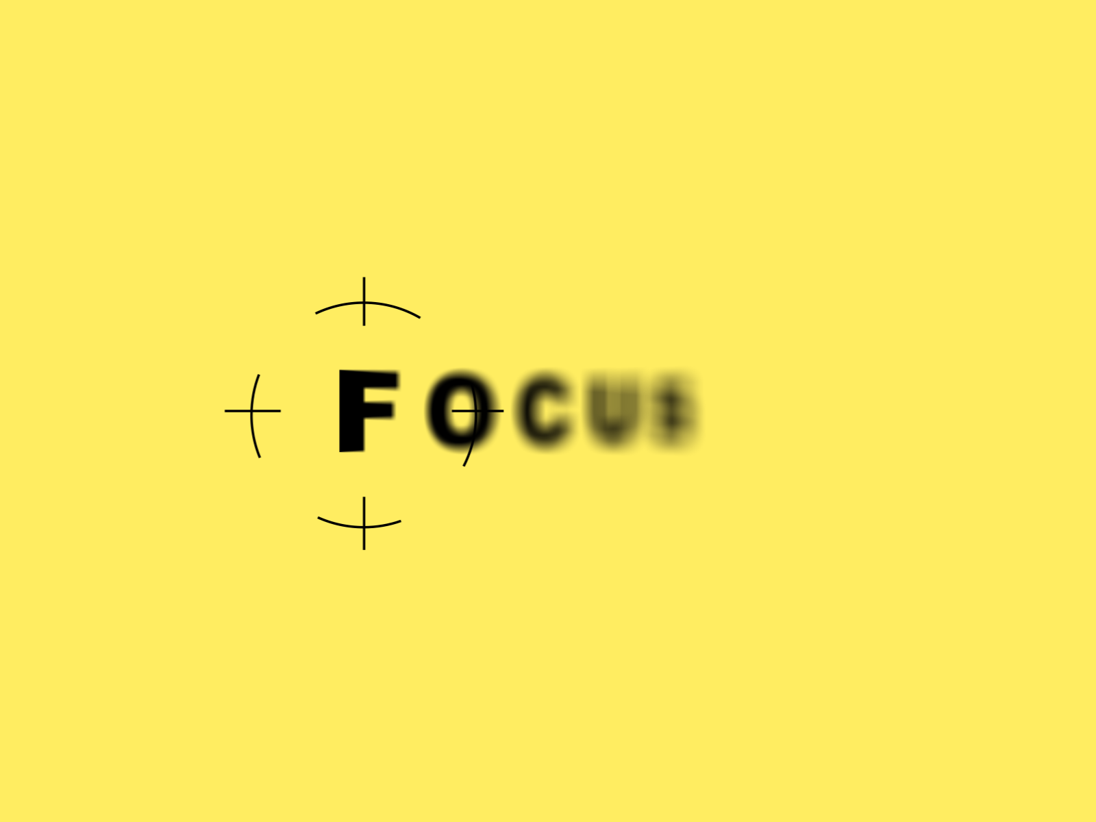 focus animation focus text animation