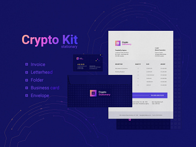 Crypto Bundle bitcoin bitcoin services bundle card cryptocurrency design envolve infographic inspiration invoice keynote powerpoint ppt presentation stay home ui ux