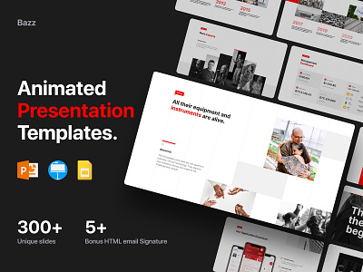 Bazz - Animated Powerpoint Template design email free free google slide free keynote free powerpoint free presentation free template html keynote powerpoint ppt presentation template unique