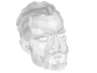 Low Poly Experiment - Work in Progress illustrator low polygon lowpoly polygon portrait sketch work in progress