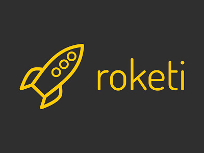 Logo for Roketi - An Open Source Cluster Hosting Management logo open source typography