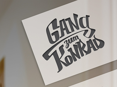 Gang Zum Konrad flyer logo