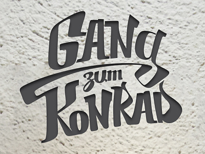 Gang Zum Konrad flyer logo