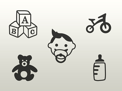 Some cute icons for a sideproject of my brother icons pictograms