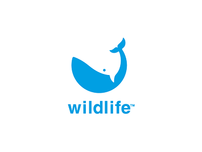 Thirty logos #5 - Wildlife animal blue conservation logo thirty logo challenge whale wildlife