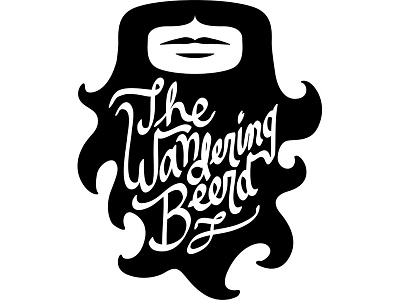 Wandering Beerd Logo illustration logo typography vector