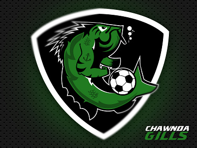 Chawnda Gills anchor blunt bubbles cigar crest fish illustration logo soccer soccer ball sports tattoo