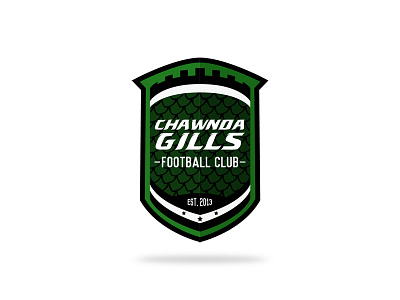 CGFC Crest badge castle crest fish flag football gills logo soccer sports