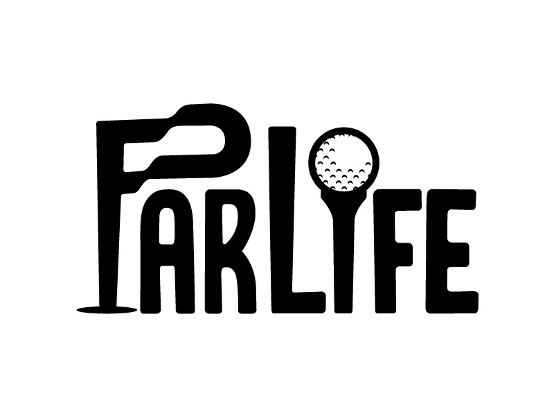 ParLife p logo golf flag golf ball flag logo tee parlife golf par