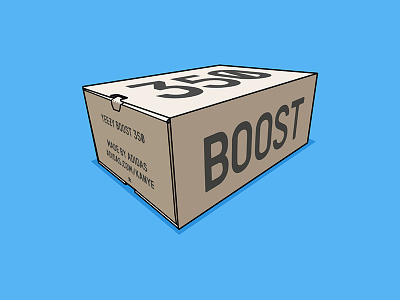 Yeezy Boost 350 v2 Box adidas boost drawing illustration kanye kanye west vector yeezy yeezy boost yeezy boost 350