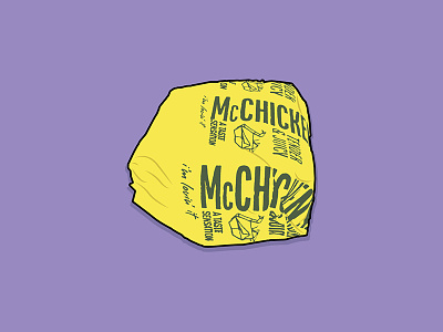 McChicken chicken drawing food illustration mcchicken mcdonalds sandwich vector