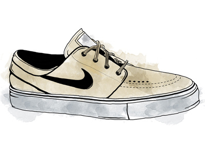 Watercolor Nike Sneaker