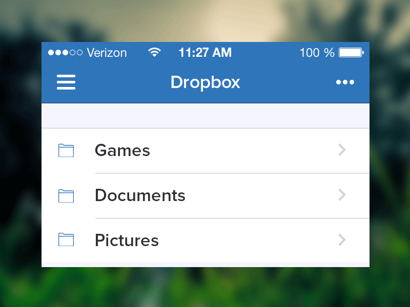 Dropbox redesign [GIF] animation dropbox gif ios7