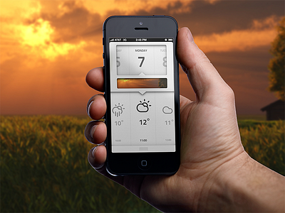 Weather App app ios iphone ui weather