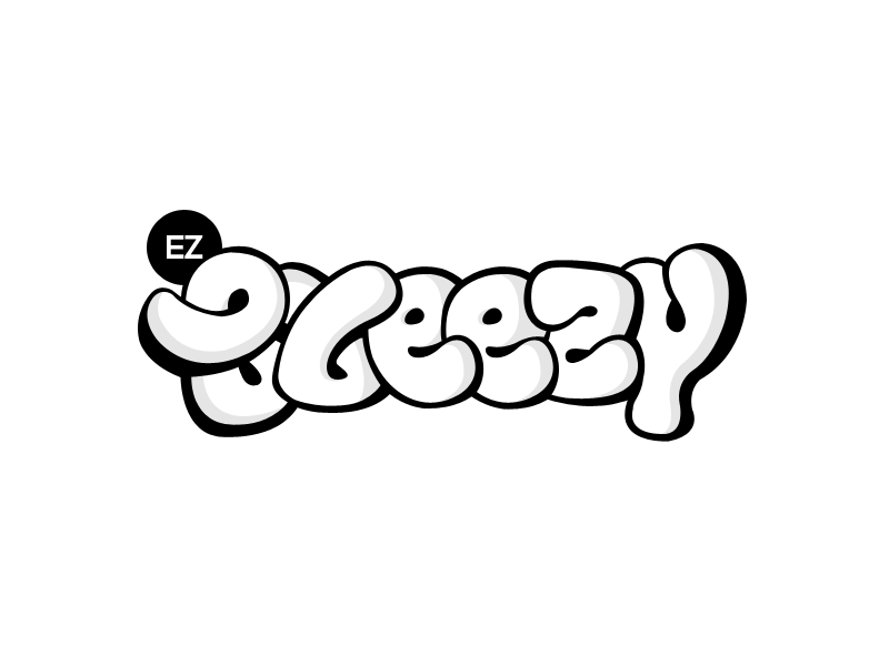 Breezy calligraphy entertainment logo modern unique