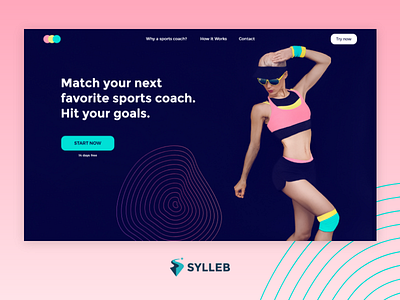 Concept Sports Coach colors web web design webdesign website