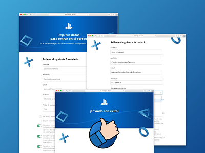 PS Card Form design fnac forms liberbank playstation ui web