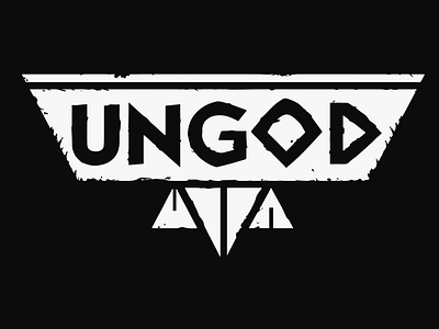 UNGOD Logo game indie logo vector